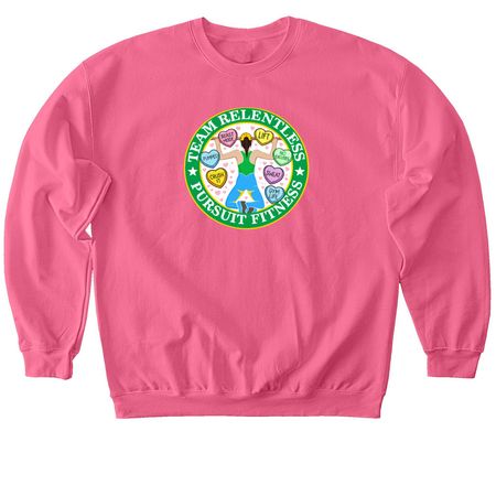 Relentless Pursuit of Love, a Pink Lemonade Softstyle Crewneck Sweatshirt