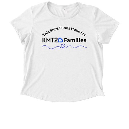 KMT2B Dystonia Foundation, a Fairly White Allmade Eco Triblend Women?s Scoop Neck Tee