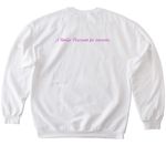 WAFP-F Mission & Vision Gear, a White Softstyle Crewneck Sweatshirt (back-view)