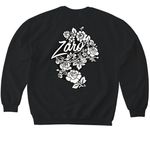 The #1, a Black Softstyle Crewneck Sweatshirt (back-view)