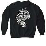 The #1, a Black Gildan Softstyle Pullover Hoodie (back-view)