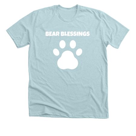 Bear Blessings, a Heather Ice Blue Premium Unisex Tee