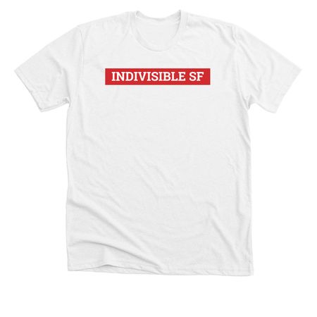 Indivisible SF T-Shirts: White, a Solid White Blend Premium Unisex Tee