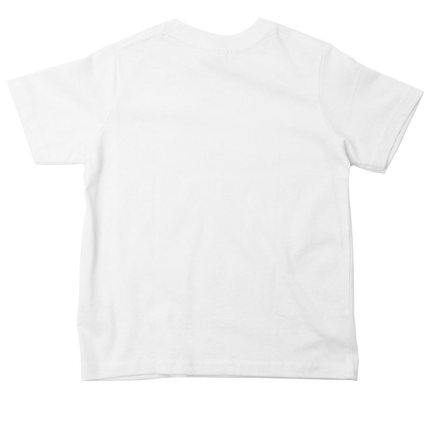 Second Friends Sun, a White Toddler Tee (back-view)