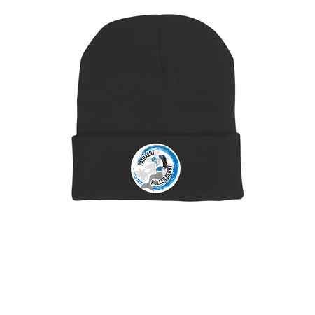 PRD Beanie, a Black Printed Cuffed Beanie