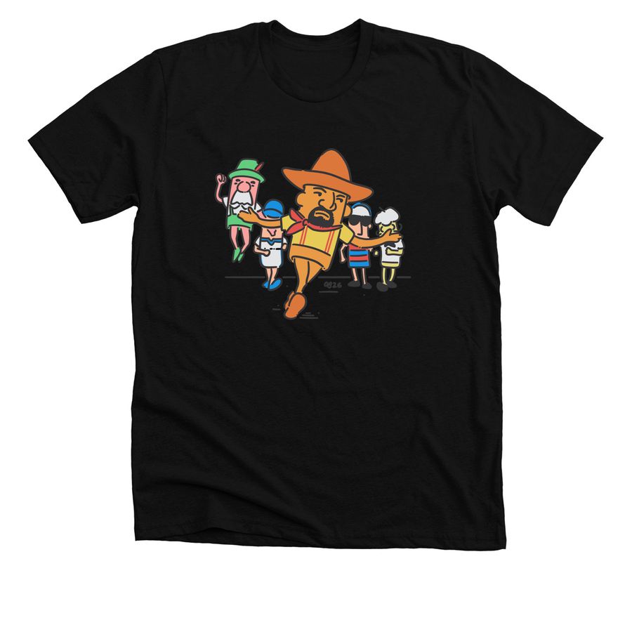 Sausage Aura, a Solid Black Blend Premium Unisex Tee
