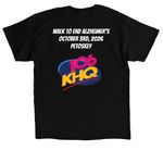 KHQ Team at the Alzheimer's Walk, a Black Classic Unisex Tee (back-view)