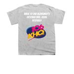 KHQ Team at the Alzheimer's Walk, a Sport Grey Youth Unisex Tee (back-view)