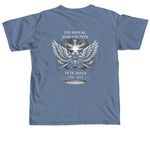 Ride for Pete, a Blue Jean Comfort Colors Unisex Tee (back-view)