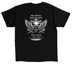 Ride for Pete, a Black Classic Unisex Tee (back-view)
