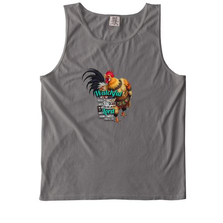 Be Watchful, a Grey Comfort Colors Tank Top