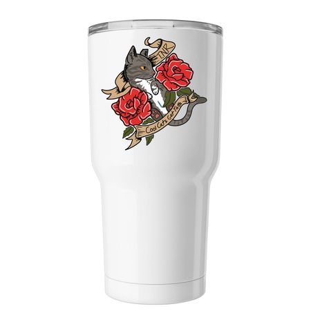 Cool Cats Tumbler, a White Insulated Tumbler