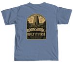 Boonsboro Built it First T-Shirt&nbsp;, a Blue Jean Comfort Colors Unisex Tee (back-view)
