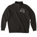 In My Rescue Era, a Black Midweight Quarter Zip Pullover