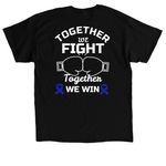 Fran?s Battle with Colorectal Cancer, a Black Classic Unisex Tee (back-view)