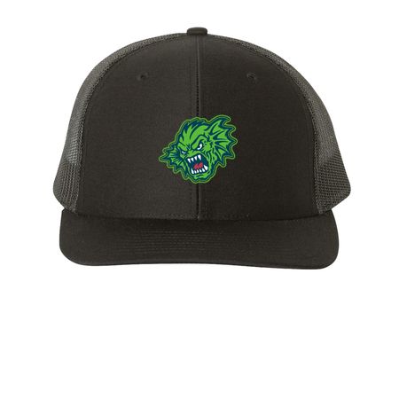 Gregg the Trucker, a Black Printed Snapback Trucker Cap