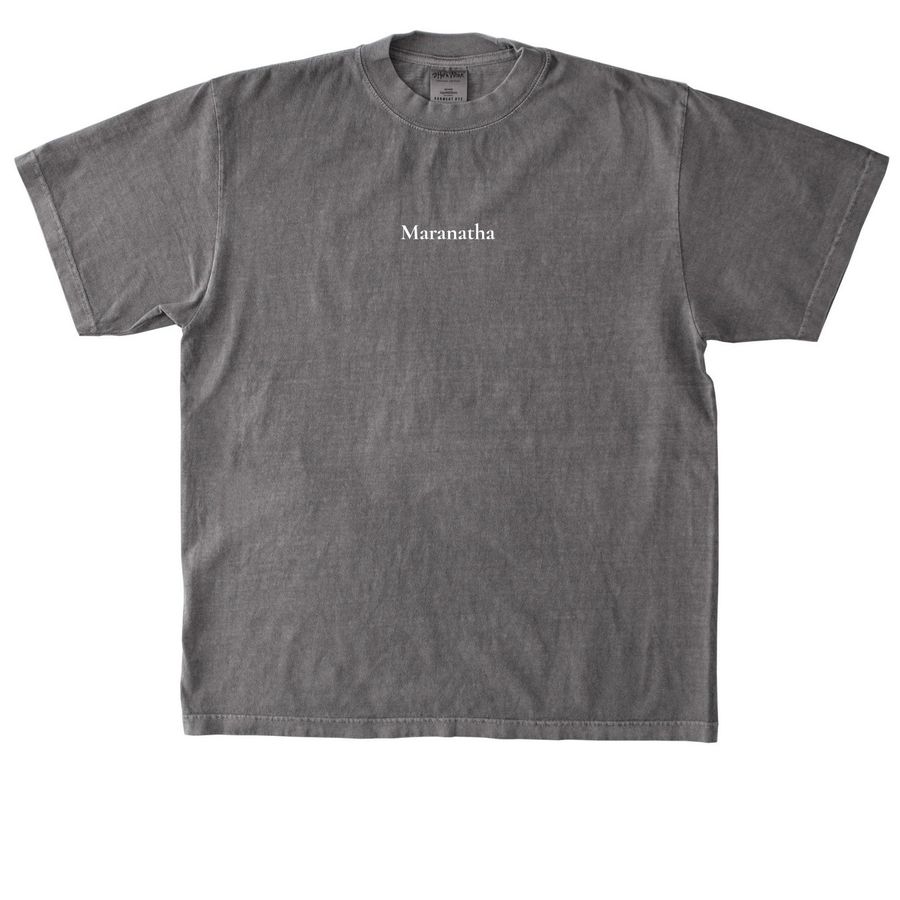 Maranatha, a Cement Heavyweight Garment Dye Tee