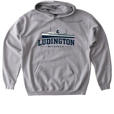Ludington - PM 41, a Sport Grey Gildan Softstyle Pullover Hoodie