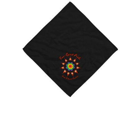 Lakota Pride Bandana, a Black Cotton Bandana