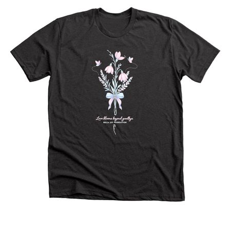 Love Blooms&nbsp;, a Dark Grey Heather Premium Unisex Tee