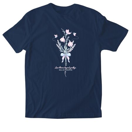 Love Blooms&nbsp;, a Navy Softstyle Cotton Tee