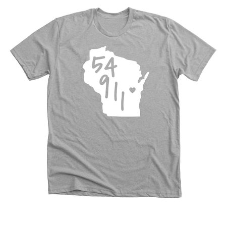 54911 Love, a Athletic Heather Premium Unisex Tee