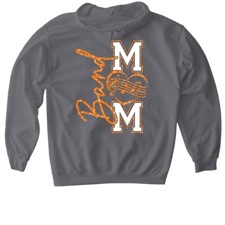 Grissom Band Mom, a Charcoal Gildan Softstyle Pullover Hoodie