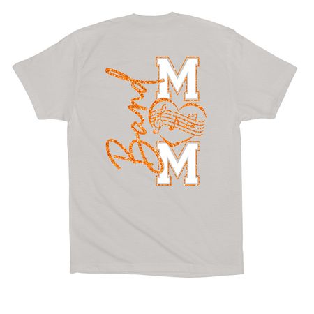 Grissom Band Mom, a Solid Athletic Grey Premium Cotton Tee
