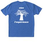 Vive Senegal 2026 (wh), a Vintage Royal Triblend Unisex Tee (back-view)
