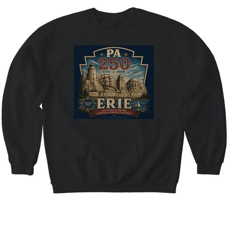 The Keystone Legacy, a Black Softstyle Crewneck Sweatshirt