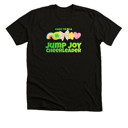 Lucky to Be.., a Black Heather Premium Unisex Tee