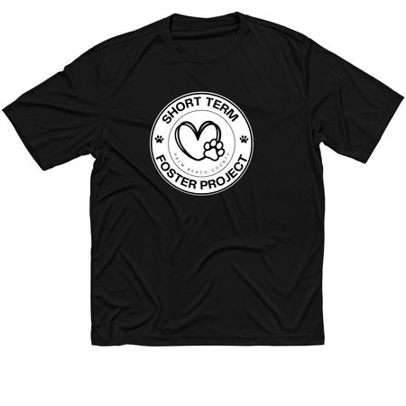 DRY FIT&nbsp;Adoption Counselor - Black/White Logo, a Black Classic Performance Tee