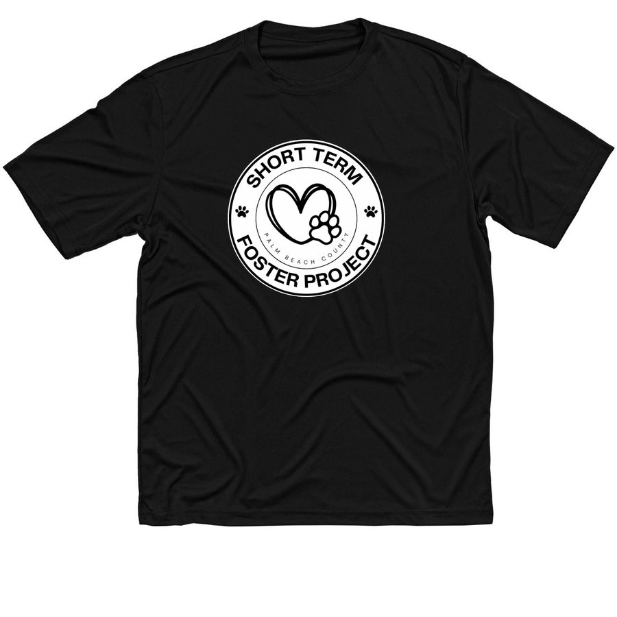 DRY FIT&nbsp;Adoption Counselor - Black/White Logo, a Black Classic Performance Tee