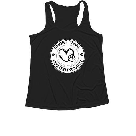 DRY FIT&nbsp;Adoption Counselor - Black/White Logo, a Black Women's Performance Tank