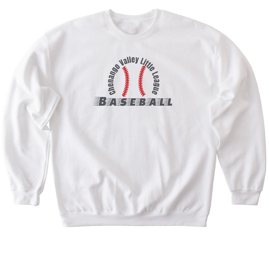 CVLL - Shirt Fundraiser - Baseball, a White Softstyle Crewneck Sweatshirt