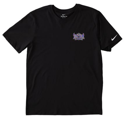 nike, a Black Nike Dri-FIT Jersey Blend Performance Tee
