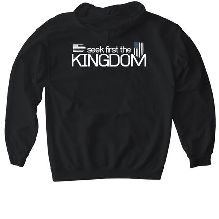 brotherhood 25, a Black Gildan Softstyle Pullover Hoodie (back-view)
