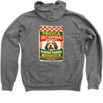 PBGVCA NATIONAL LOGO WEAR - FRONT & BACK, a Deep Heather Zip Up Hoodie (back-view)