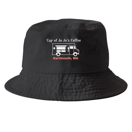 Cup of Jo Jo's Hats&nbsp;, a Black Printed Bucket Hat