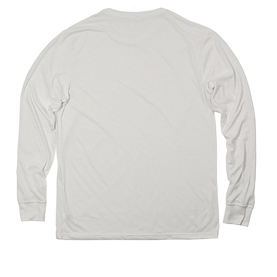 PAL AID, a Fairly White Allmade Eco Triblend Long Sleeve Tee (back-view)