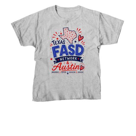 TX FASD - Austin, a Sport Grey Youth Unisex Tee