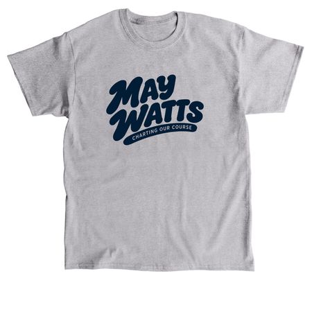 Front Only Design in Navy (no mascot), a Sport Grey Classic Unisex Tee