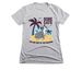SoBe Cats, a Dark Heather Grey Women's Slim Fit Tee