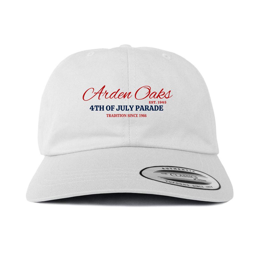 4th of July, a White Printed Classic Baseball Cap