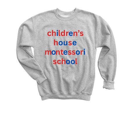 Youth & Adult Moveable Alphabet Shirt, a Sport Grey Youth Crewneck Sweatshirt
