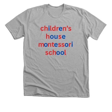 Youth & Adult Moveable Alphabet Shirt, a Athletic Heather Premium Unisex Tee