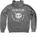 FOSTER Cat - Zip Up Hoodie, a Deep Heather Zip Up Hoodie (back-view)