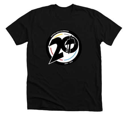 ABF 20TH ANNIVERSARY TEE, a Solid Black Blend Premium Unisex Tee
