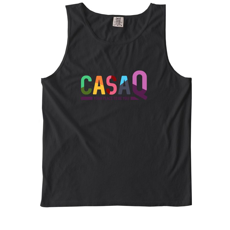 Pride in Summer, a Black Comfort Colors Tank Top