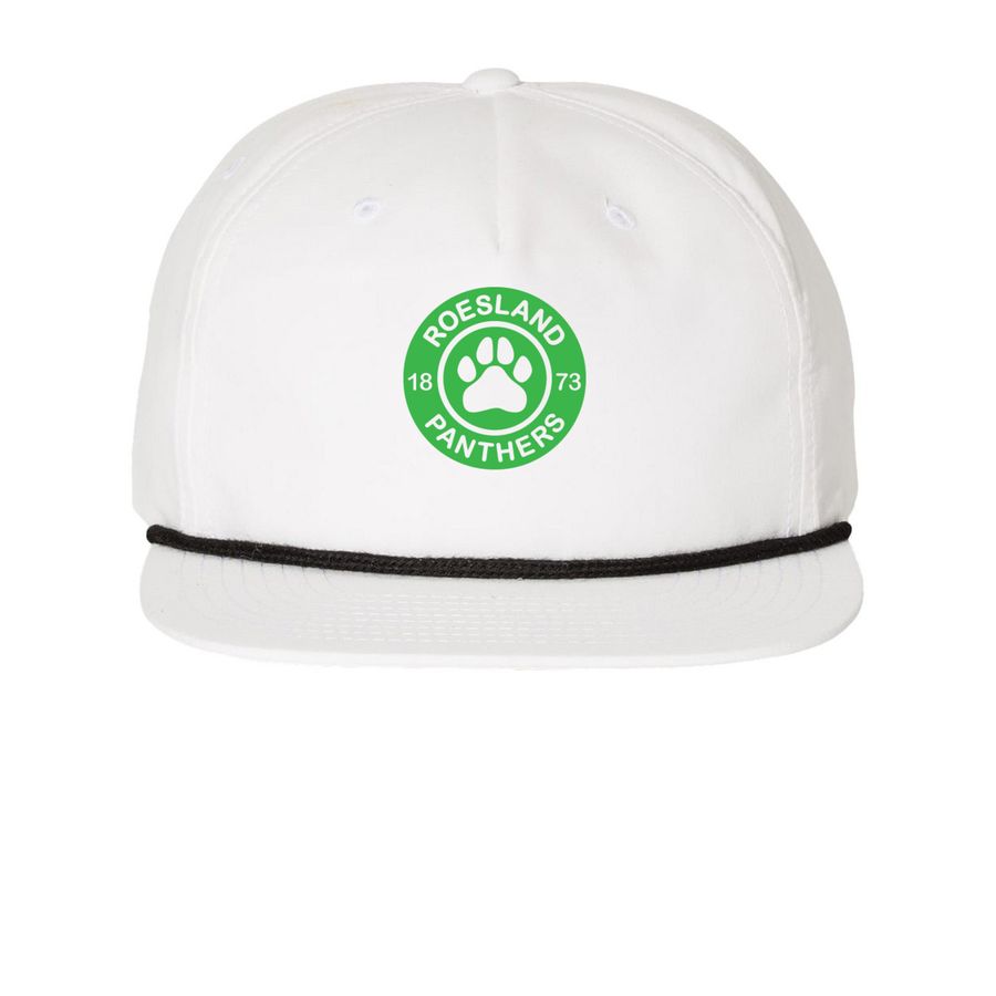 Classic Hats, a White/ Black Printed Umpqua Snapback Cap